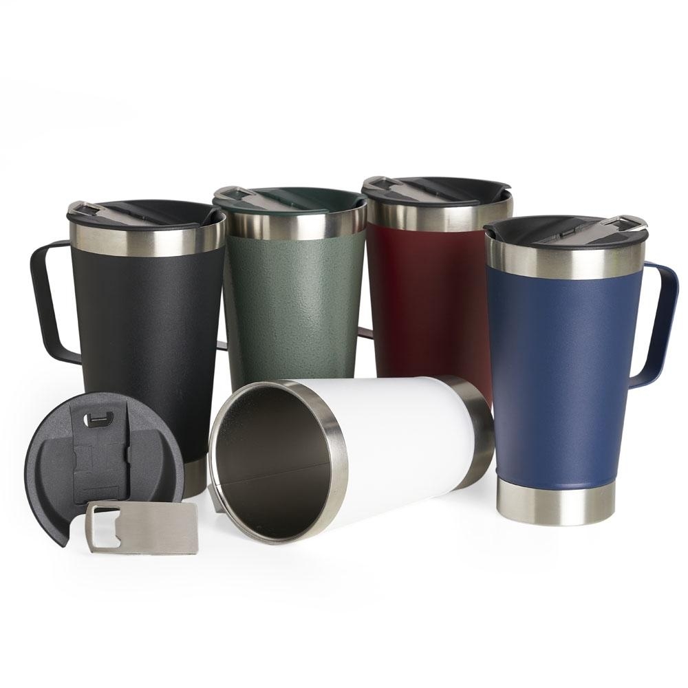 CANECA TERMICA INOX C/ TAMPA 500ML